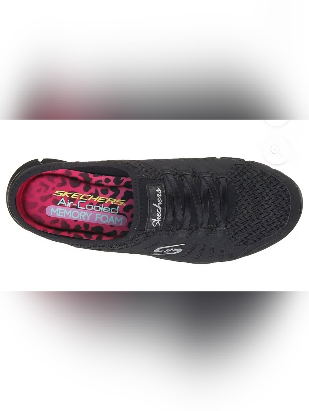 Womens Skechers No-Limits Slip-On Mule Sneaker - Black - Size 8.5